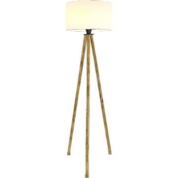 Gulvlampe 1xE27/40W/230V beige/hvid
