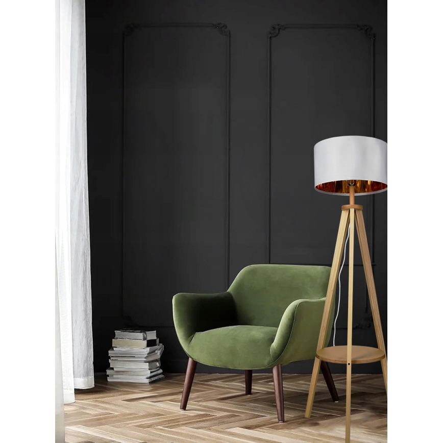 Gulvlampe 1xE27/40W/230V hvid