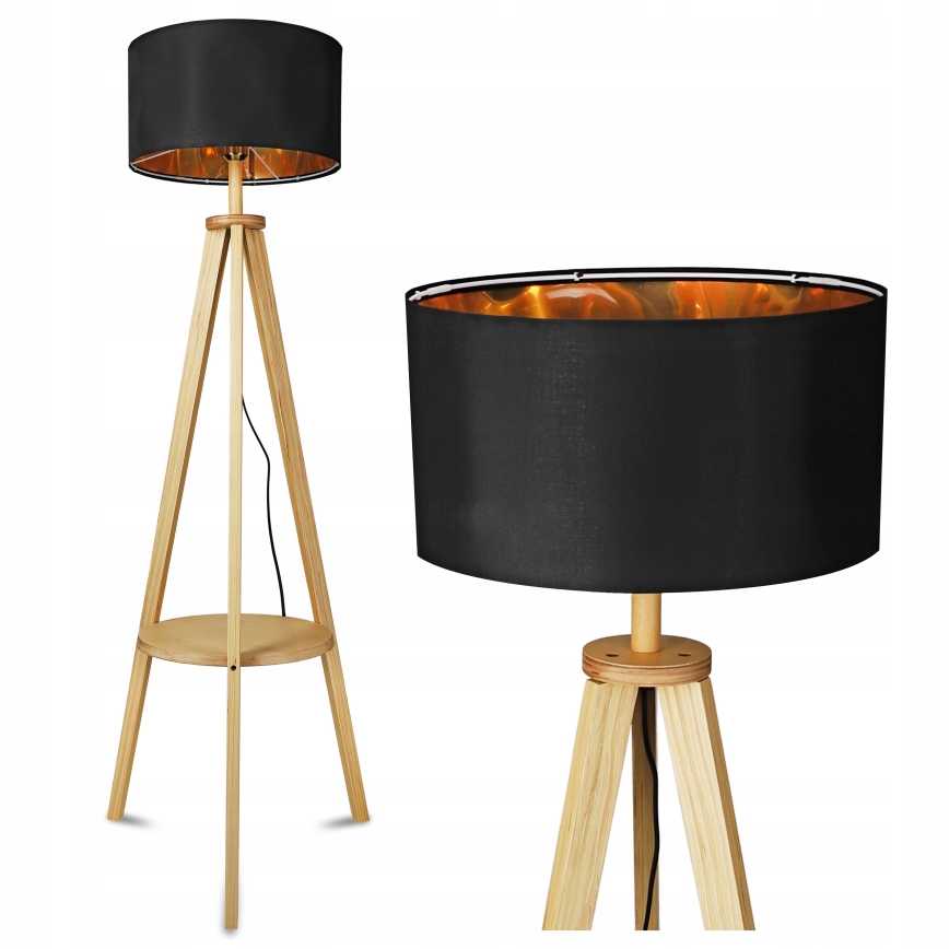 Gulvlampe 1xE27/40W/230V sort