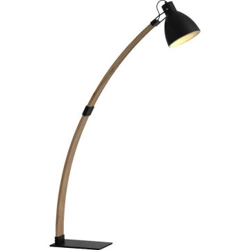 Gulvlampe 1xE27/60W/230V asketræ/sort