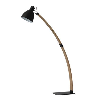 Gulvlampe 1xE27/60W/230V asketræ/sort