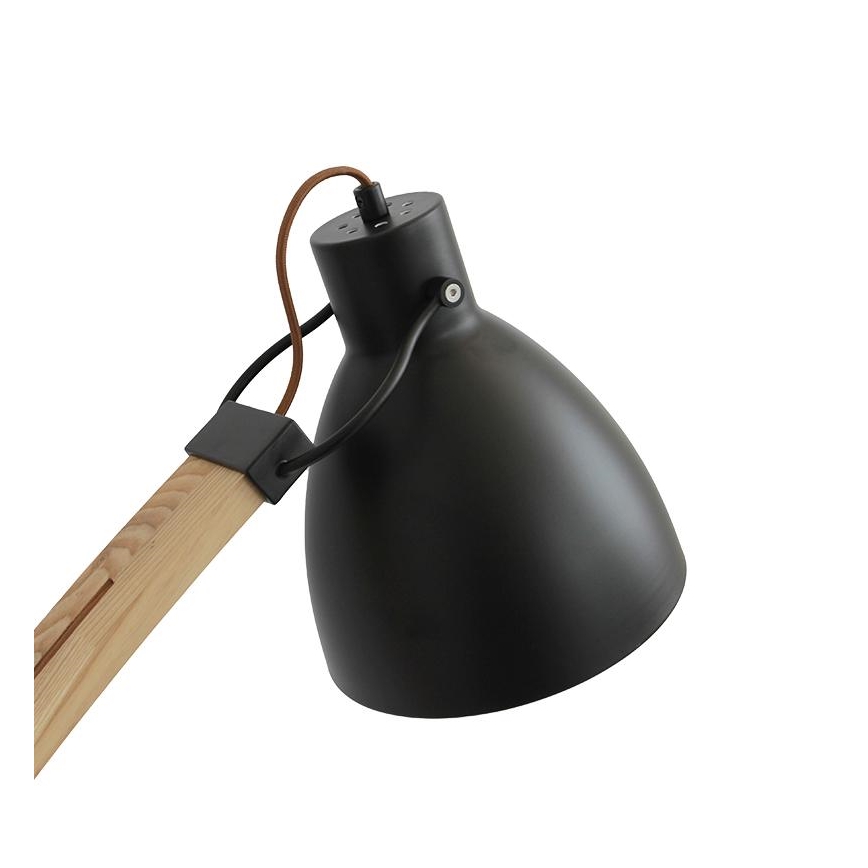 Gulvlampe 1xE27/60W/230V asketræ/sort