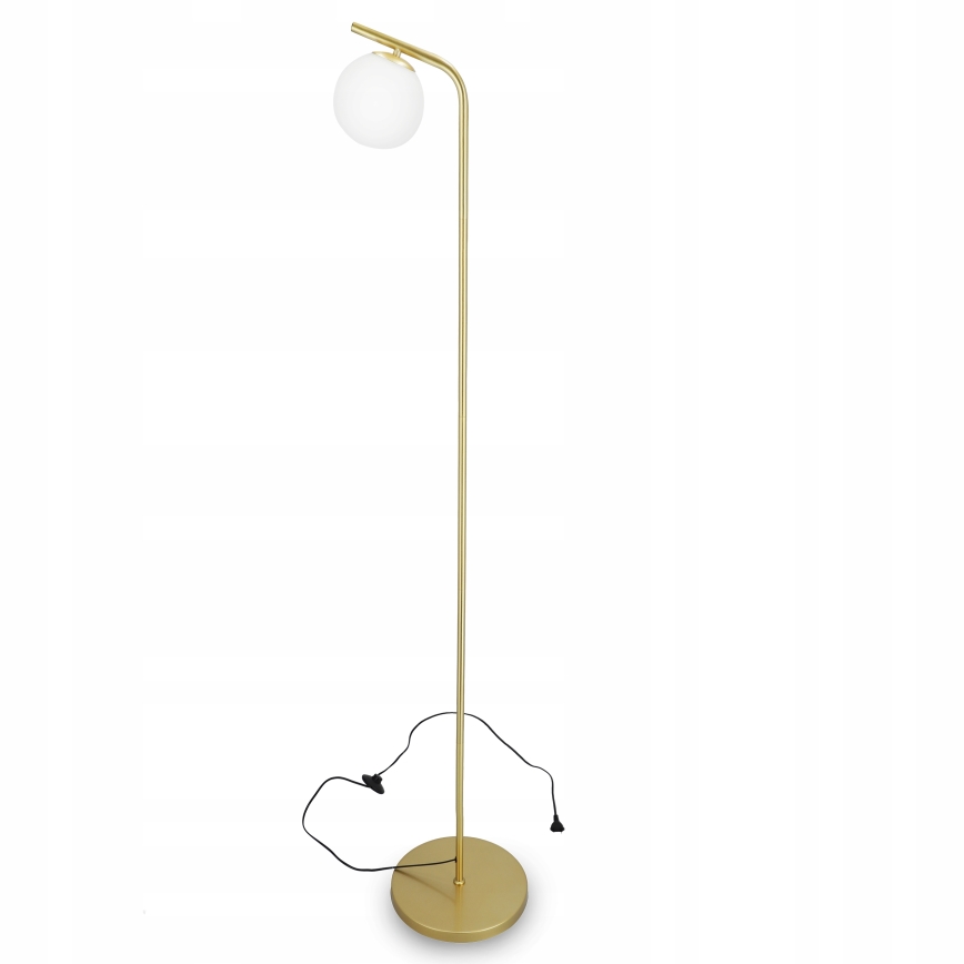 Gulvlampe 1xG9/40W/230V guld/hvid
