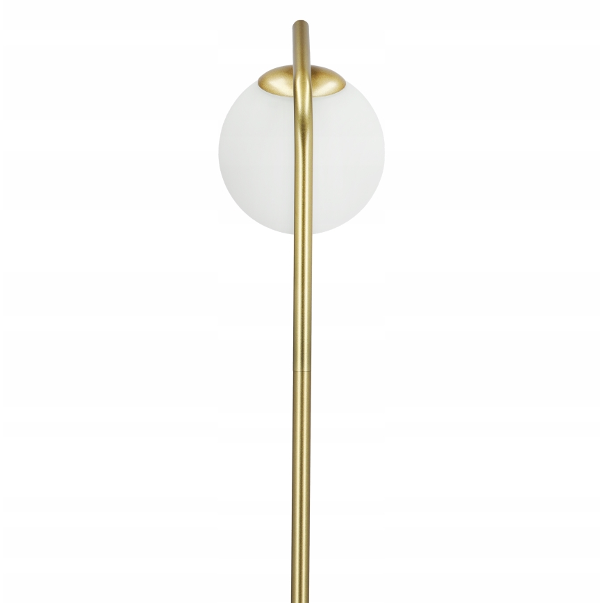 Gulvlampe 1xG9/40W/230V guld/hvid