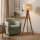 Gulvlampe AIDA 1xE27/15W/230V egetræ/raffia