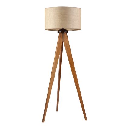Gulvlampe AIDA 1xE27/15W/230V egetræ/raffia