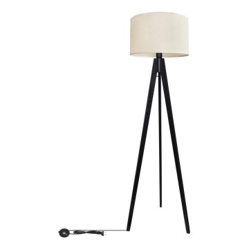Gulvlampe ALBA 1xE27/15W/230V cremefarvet/fyrretræ