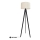 Gulvlampe ALBA 1xE27/15W/230V cremefarvet/fyrretræ