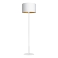 Gulvlampe ARDEN 1xE27/60W/230V hvid/guld