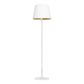 Gulvlampe ARDEN 1xE27/60W/230V hvid/guld