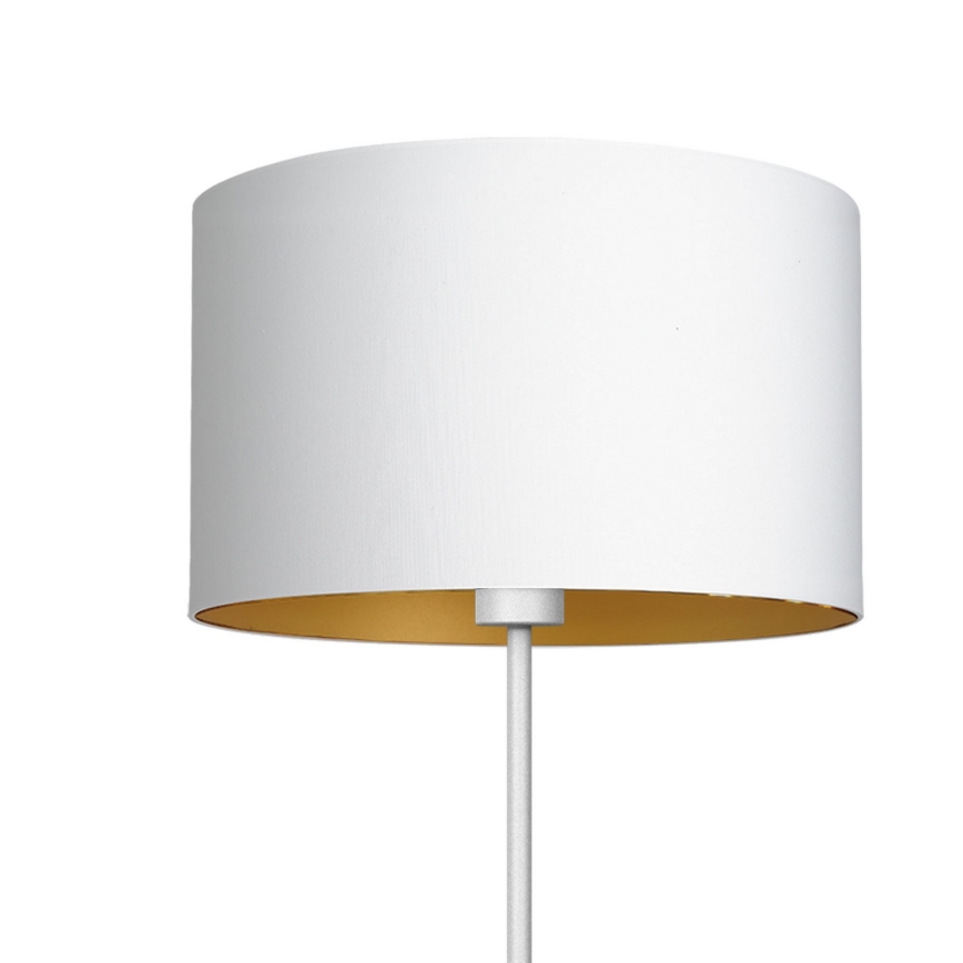 Gulvlampe ARDEN 1xE27/60W/230V hvid/gylden