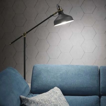 Gulvlampe ARTHUR 1xE27/25W/230V grå
