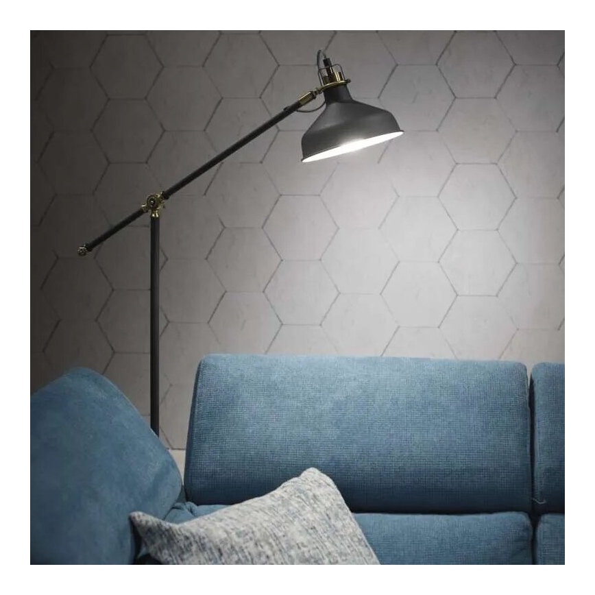 Gulvlampe ARTHUR 1xE27/25W/230V grå