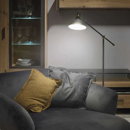 Gulvlampe ARTHUR 1xE27/25W/230V grå