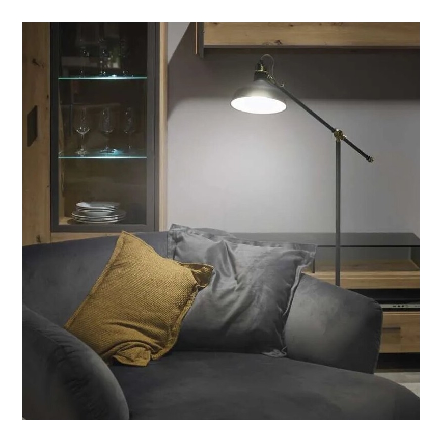 Gulvlampe ARTHUR 1xE27/25W/230V grå