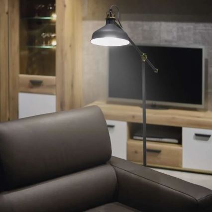Gulvlampe ARTHUR 1xE27/25W/230V grå
