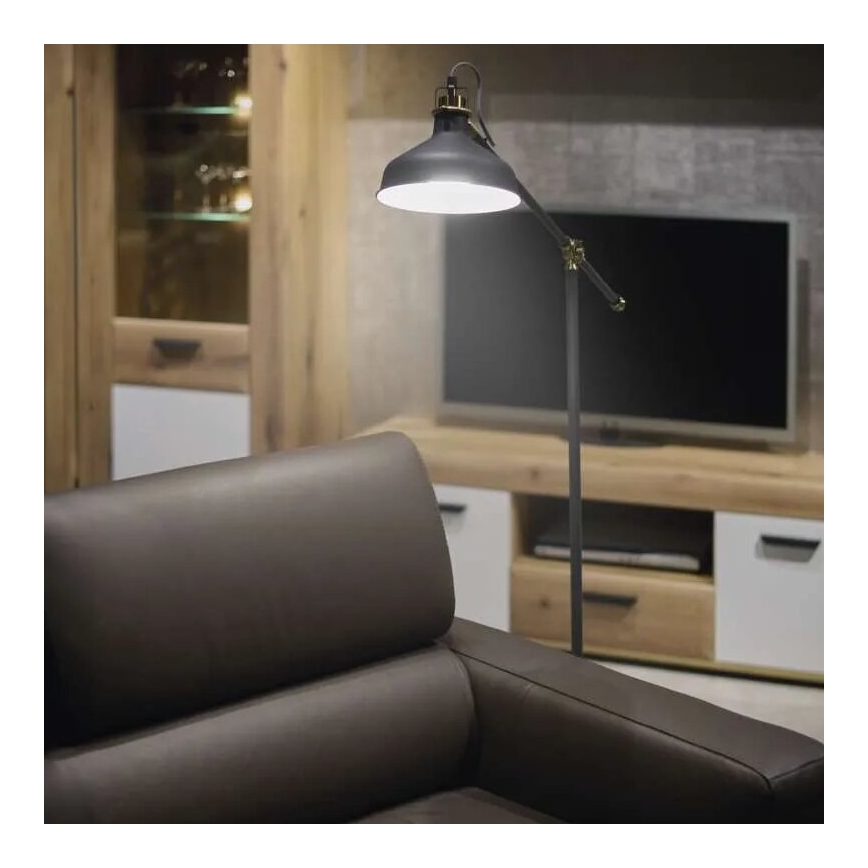 Gulvlampe ARTHUR 1xE27/25W/230V grå