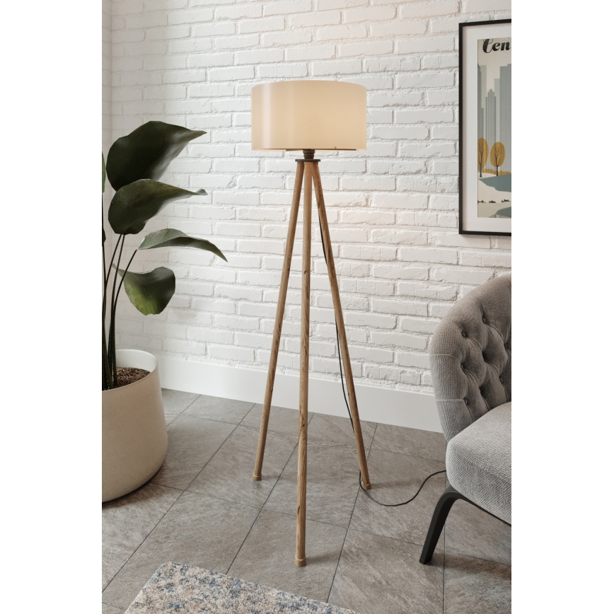 Gulvlampe AYD 1xE27/40W/230V brun/grå