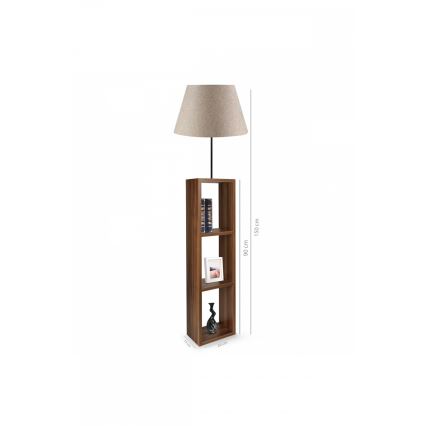 Gulvlampe AYD 1xE27/40W/230V brun/grå