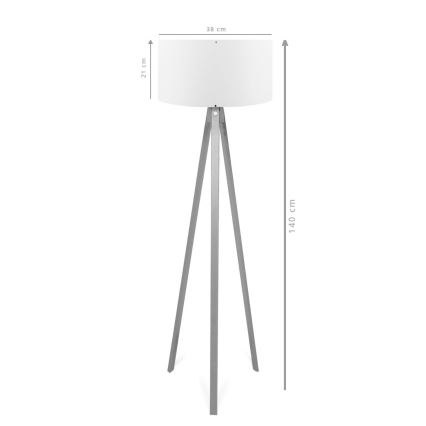 Gulvlampe AYD 1xE27/40W/230V brun/grå