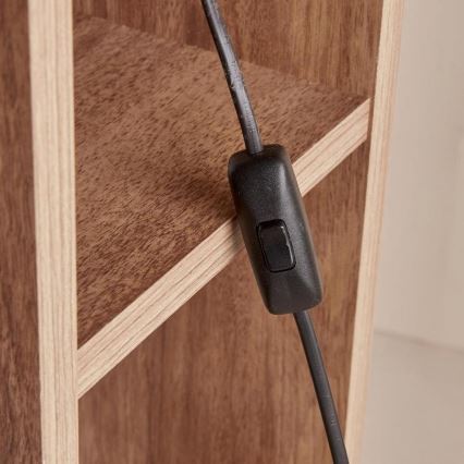 Gulvlampe AYD 1xE27/40W/230V brun/hvid