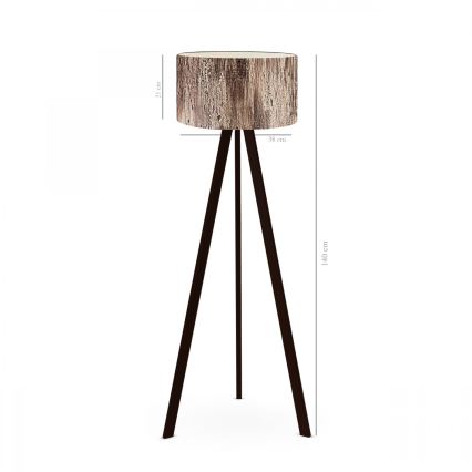 Gulvlampe AYD 1xE27/40W/230V brun