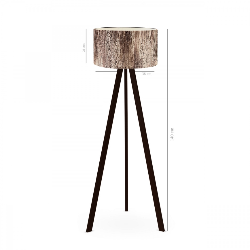 Gulvlampe AYD 1xE27/40W/230V brun