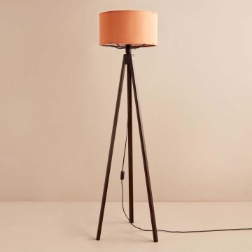 Gulvlampe AYD 1xE27/40W/230V brun/orange