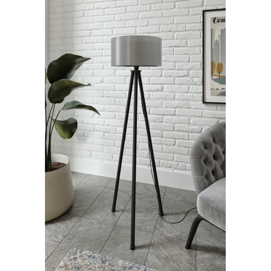 Gulvlampe AYD 1xE27/40W/230V sort/grå