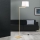Gulvlampe CARLTON 1xE27/40W/230V hvid/guldfarvet