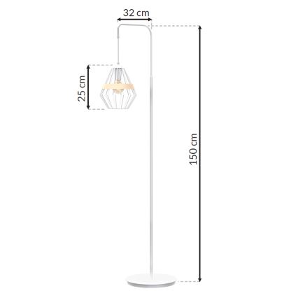 Gulvlampe CLIF 1xE27/60W/230V
