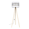 Gulvlampe CORAL 1xE27/60W/230V beige/hvid/guldfarvet