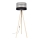 Gulvlampe CORAL 1xE27/60W/230V beige/sort/grå/guld