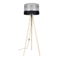 Gulvlampe CORAL 1xE27/60W/230V beige/sort/grå/mat krom