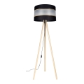 Gulvlampe CORAL 1xE27/60W/230V beige/sort/guldfarvet