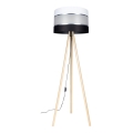Gulvlampe CORAL 1xE27/60W/230V beige/sort/hvid/mat krom