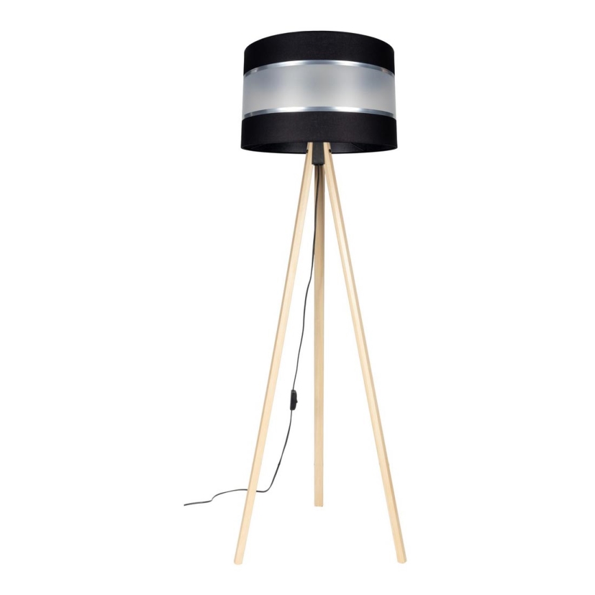 Gulvlampe CORAL 1xE27/60W/230V beige/sort/mat krom