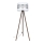 Gulvlampe CORAL 1xE27/60W/230V brun/hvid/mat krom