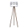 Gulvlampe CORAL 1xE27/60W/230V brun/hvid/mat krom