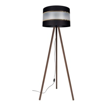 Gulvlampe CORAL 1xE27/60W/230V brun/sort/guld