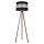 Gulvlampe CORAL 1xE27/60W/230V brun/sort/guldfarvet