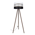 Gulvlampe CORAL 1xE27/60W/230V brun/sort/hvid/guld