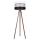 Gulvlampe CORAL 1xE27/60W/230V brun/sort/hvid/guldfarvet