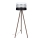 Gulvlampe CORAL 1xE27/60W/230V brun/sort/hvid/mat krom