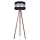 Gulvlampe CORAL 1xE27/60W/230V brun/sort/mat krom