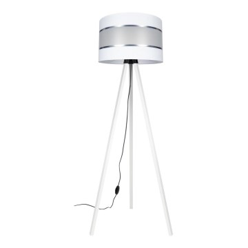 Gulvlampe CORAL 1xE27/60W/230V hvid/mat krom