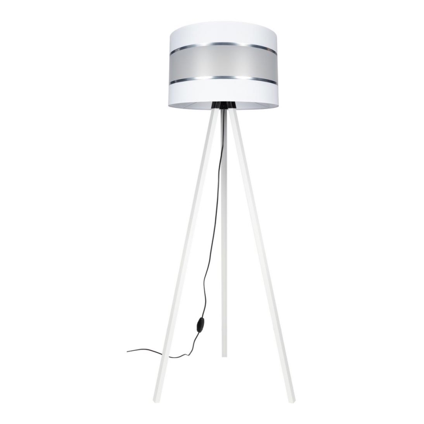 Gulvlampe CORAL 1xE27/60W/230V hvid/mat krom