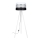 Gulvlampe CORAL 1xE27/60W/230V hvid/sort/mat krom