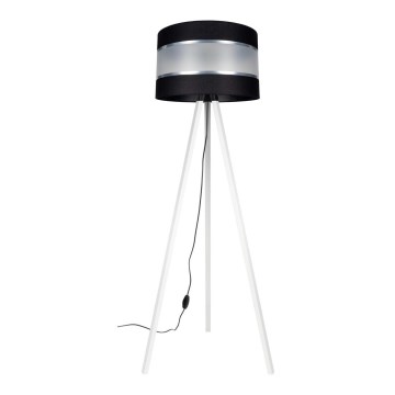 Gulvlampe CORAL 1xE27/60W/230V hvid/sort/mat krom