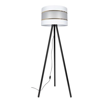 Gulvlampe CORAL 1xE27/60W/230V wenge/hvid/guld